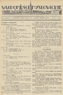 Wiadomości Mysłowickie : dodatek parafjalny do „Gościa Niedzielnego”. R.6, 1934, nr 8