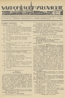 Wiadomości Mysłowickie : dodatek parafjalny do „Gościa Niedzielnego”. R.6, 1934, nr 18