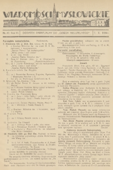 Wiadomości Mysłowickie : dodatek parafjalny do „Gościa Niedzielnego”. R.6, 1934, nr 40