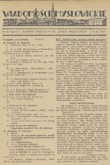 Wiadomości Mysłowickie : dodatek parafjalny do „Gościa Niedzielnego”. R.6, 1934, nr 50