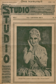 Studio : dwutygodnik artystyczny. R.1, 1928, nr 2