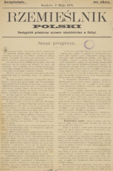 Rzemieślnik Polski : dwutygodnik poświęcony sprawom rękodzielnictwa w Galicyi. 1891, Na okaz