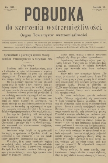 Pobudka do Szerzenia Wstrzemięźliwości : organ Towarzystw Wstrzemięźliwości. R.6, 1896 (Maj)
