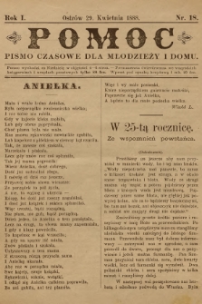 Pomoc : pismo czasowe dla młodzieży i domu. R.1, 1888, nr 18