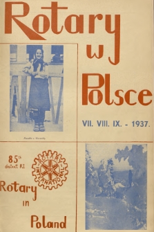 Rotary w Polsce = Rotary in Poland. 1937, [nr] VII, VIII, IX