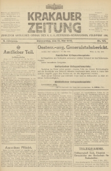 Krakauer Zeitung : zugleich amtliches Organ des K. U. K. Festungs-Kommandos. 1916, nr 131