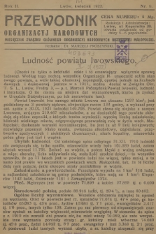 Przewodnik Organizacyj Narodowych : miesięcznik Związku Głównego Organizacyj Narodowych Wschodniej Małopolski. R.2, 1922, nr 9