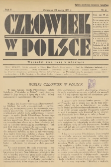 Człowiek w Polsce. R.2, 1934, nr 6