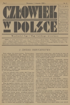 Człowiek w Polsce. R.1, 1933, nr 3