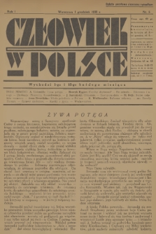 Człowiek w Polsce. R.1, 1933, nr 5