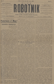 Nowy Robotnik : czasopismo polityczno-społeczne : organ partyi socyalno-demokratycznej. 1895, nr 9