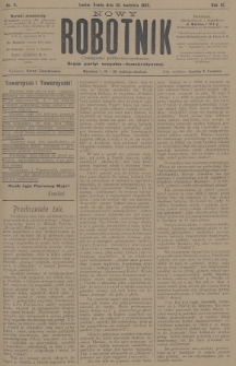 Nowy Robotnik : czasopismo polityczno-społeczne : organ partyi socyalno-demokratycznej. 1895, nr 11