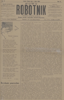 Nowy Robotnik : czasopismo polityczno-społeczne : organ partyi socyalno-demokratycznej. 1895, nr 13