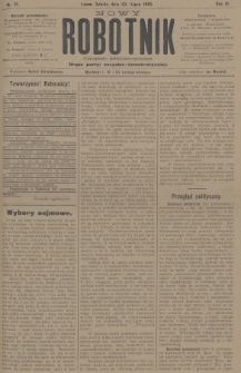 Nowy Robotnik : czasopismo polityczno-społeczne : organ partyi socyalno-demokratycznej. 1895, nr 21