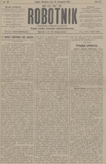 Nowy Robotnik : czasopismo polityczno-społeczne : organ partyi socyalno-demokratycznej. 1895, nr 32