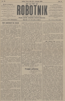 Nowy Robotnik : czasopismo polityczno-społeczne : organ partyi socyalno-demokratycznej. 1895, nr 33