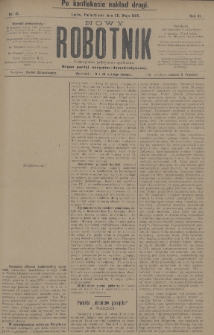 Nowy Robotnik : czasopismo polityczno-społeczne : organ partyi socyalno-demokratycznej. 1895, nr 15 (po konfiskacie nakład drugi)