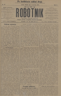 Nowy Robotnik : czasopismo polityczno-społeczne : organ partyi socyalno-demokratycznej. 1895, nr 16 (po konfiskacie nakład drugi)