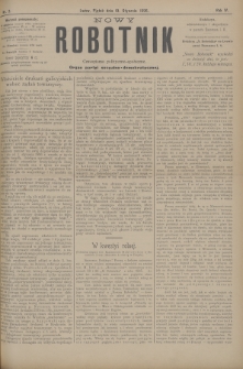 Nowy Robotnik : czasopismo polityczno-społeczne : organ partyi socyalno-demokratycznej. 1896, nr 2