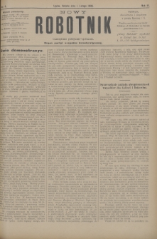 Nowy Robotnik : czasopismo polityczno-społeczne : organ partyi socyalno-demokratycznej. 1896, nr 4