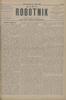 Nowy Robotnik : czasopismo polityczno-społeczne : organ partyi socyalno-demokratycznej. 1896, nr 6