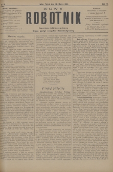 Nowy Robotnik : czasopismo polityczno-społeczne : organ partyi socyalno-demokratycznej. 1896, nr 8