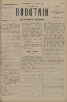 Nowy Robotnik : czasopismo polityczno-społeczne : organ partyi socyalno-demokratycznej. 1896, nr 11