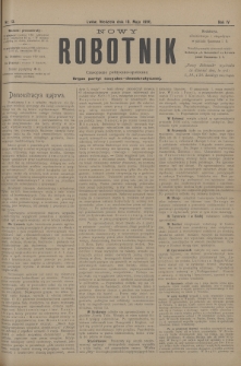 Nowy Robotnik : czasopismo polityczno-społeczne : organ partyi socyalno-demokratycznej. 1896, nr 13