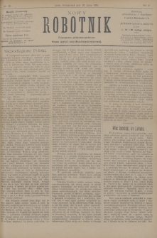 Nowy Robotnik : czasopismo polityczno-społeczne : organ partyi socyalno-demokratycznej. 1896, nr 20