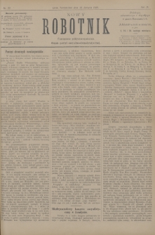 Nowy Robotnik : czasopismo polityczno-społeczne : organ partyi socyalno-demokratycznej. 1896, nr 22