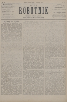 Nowy Robotnik : czasopismo polityczno-społeczne : organ partyi socyalno-demokratycznej. 1896, nr 30