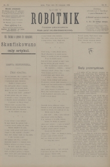 Nowy Robotnik : czasopismo polityczno-społeczne : organ partyi socyalno-demokratycznej. 1896, nr 32
