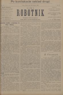 Nowy Robotnik : czasopismo polityczno-społeczne : organ partyi socyalno-demokratycznej. 1896, nr 17 (po konfiskacie nakład drugi)