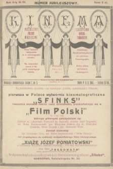 Kinema : niezależne polskie miesięczne czasopismo kinematograficzne. R.6, 1925, №  51 + wkładka