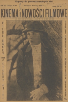 Kinema i Nowości Filmowe : niezależne dwutygodniowe czasopismo kinematograficzne. R.7, 1926, № 64/25