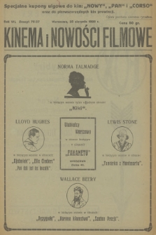 Kinema i Nowości Filmowe : niezależne dwutygodniowe czasopismo kinematograficzne. R.7, 1926, № 76/37