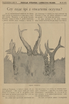 Przegląd Myśliwski i Łowiectwo Polskie. 1925, nr 19 (67)