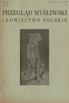 Przegląd Myśliwski i Łowiectwo Polskie. 1926, nr 4 (76)