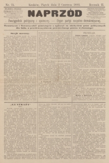 Naprzód : dwutygodnik polityczny i społeczny : organ partyi socyalno-demokratycznej. 1893, nr 11