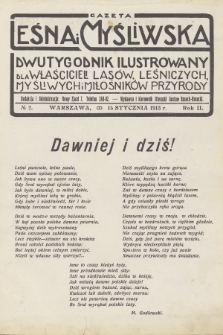 Gazeta Leśna i Myśliwska : dwutygodnik ilustrowany dla właścicieli lasów, leśniczych, myśliwych i miłośników przyrody. R.2, 1913, nr 2