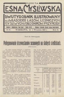 Gazeta Leśna i Myśliwska : dwutygodnik ilustrowany dla właścicieli lasów, leśniczych, myśliwych i miłośników przyrody. R.2, 1913, nr 17