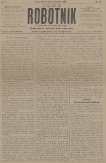 Nowy Robotnik : czasopismo polityczno-społeczne : organ partyi socyalno-demokratycznej. 1894, nr 11