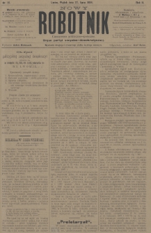 Nowy Robotnik : czasopismo polityczno-społeczne : organ partyi socyalno-demokratycznej. 1894, nr 14