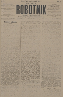 Nowy Robotnik : czasopismo polityczno-społeczne : organ partyi socyalno-demokratycznej. 1894, nr 16