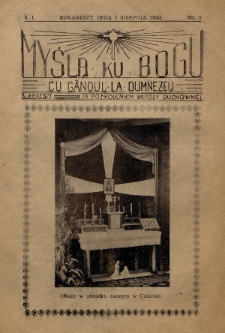 Myślą ku Bogu = Cu Gândul la Dumnezeu. 1943, nr 5