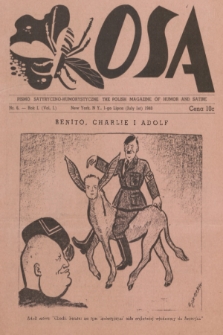 Osa : pismo satyryczno-humorystyczne. R.1, 1940, nr 6