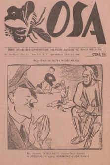 Osa : pismo satyryczno-humorystyczne. R.1, 1940, nr 10