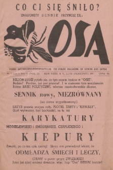 Osa : pismo satyryczno-humorystyczne. R.2, 1941, nr 2