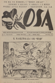 Osa : pismo satyryczno-humorystyczne. R.4, 1943, nr 37