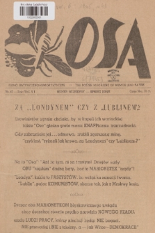 Osa : pismo satyryczno-humorystyczne. R.6, 1945, nr 43